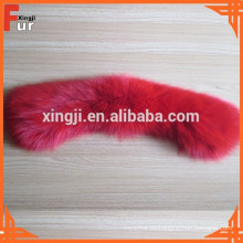 Para chaqueta de piel teñida Fox Fur Real Fur Collar